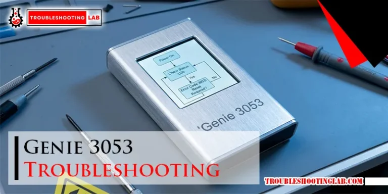 Genie 3053 Troubleshooting