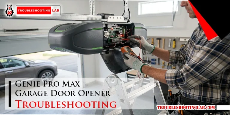 Genie Pro Max Garage Door Opener Troubleshooting