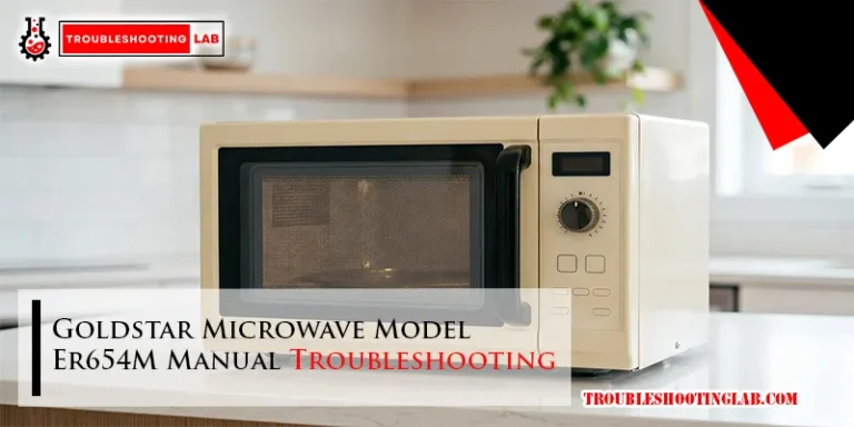 Goldstar Microwave Model Er654M Manual Troubleshooting