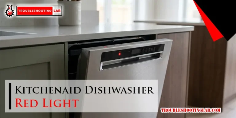 Kitchenaid Dishwasher Red Light