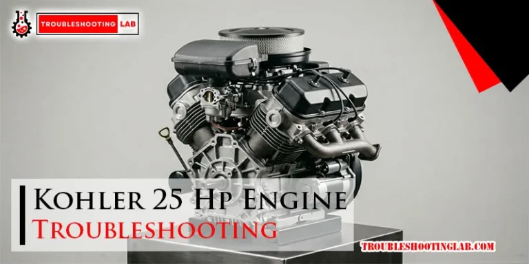 Kohler 25 Hp Engine Troubleshooting