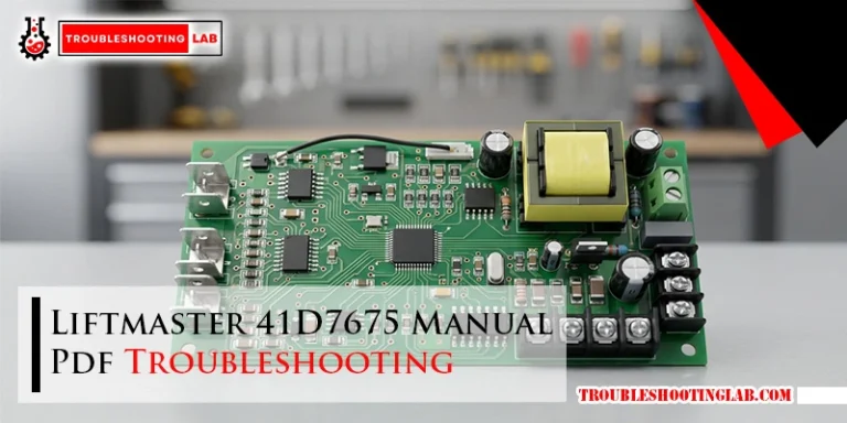 Liftmaster 41D7675 Manual Pdf Troubleshooting