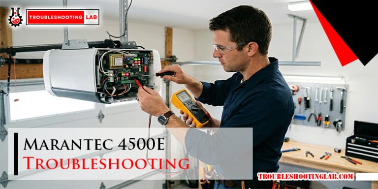 Marantec 4500E Troubleshooting