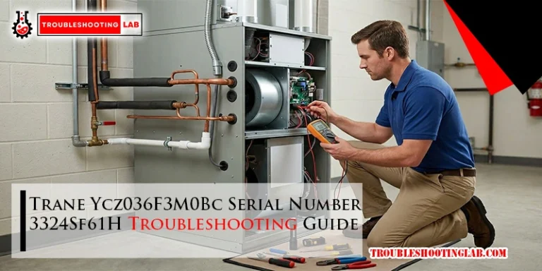 Trane Ycz036F3M0Bc Serial Number 3324Sf61H Troubleshooting Guide