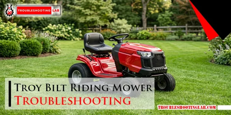Troy Bilt Riding Mower Troubleshooting