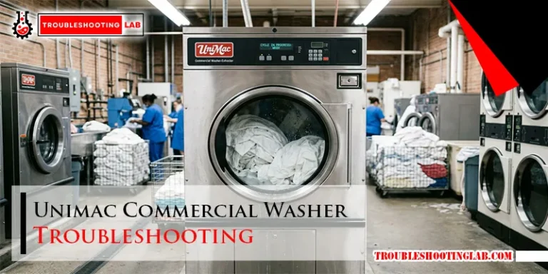 Unimac Commercial Washer Troubleshooting