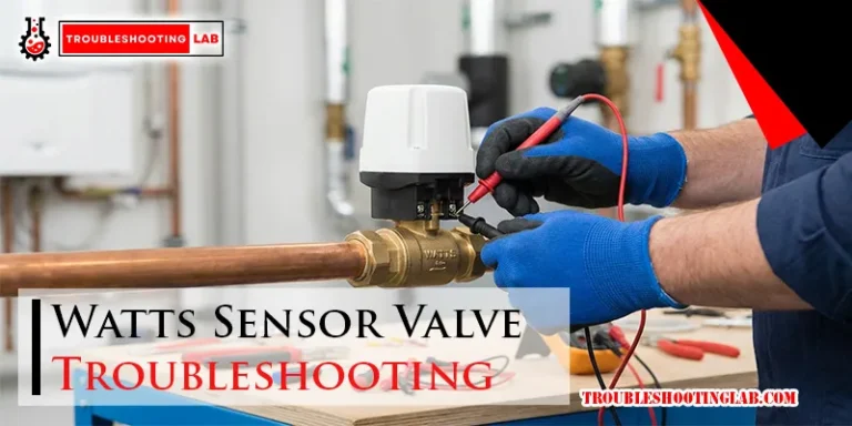 Watts Sensor Valve Troubleshooting