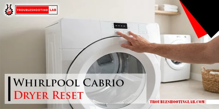 Whirlpool Cabrio Dryer Reset