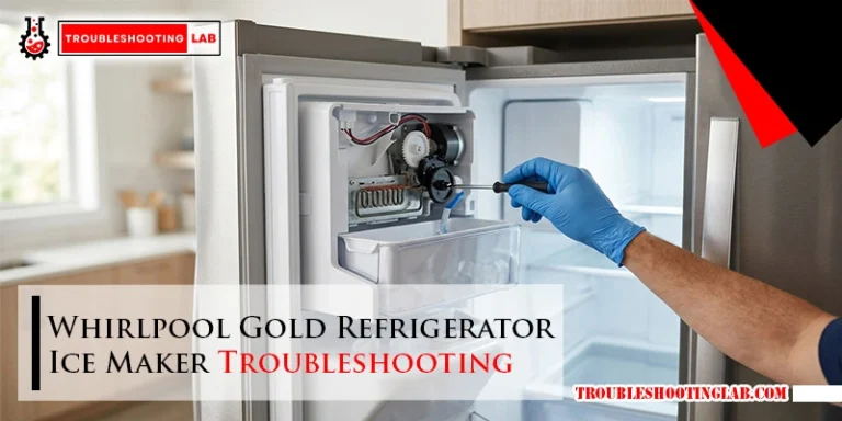 Whirlpool Gold Refrigerator Ice Maker Troubleshooting