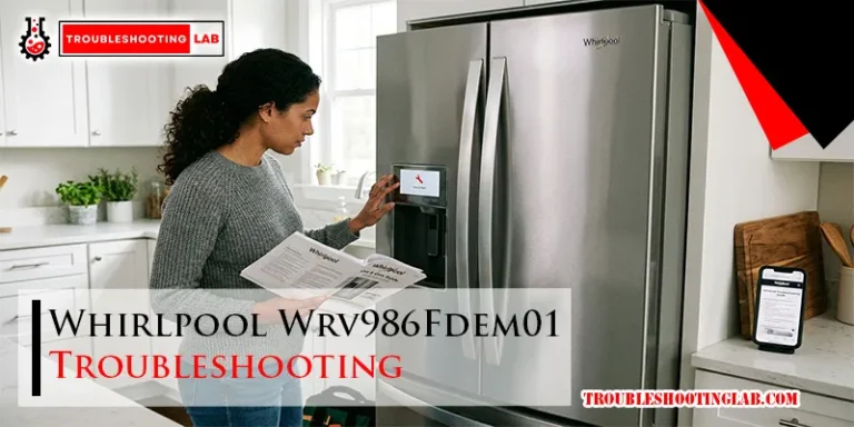 Whirlpool Wrv986Fdem01 Troubleshooting