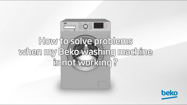 Beko Washing Machine Troubleshooting