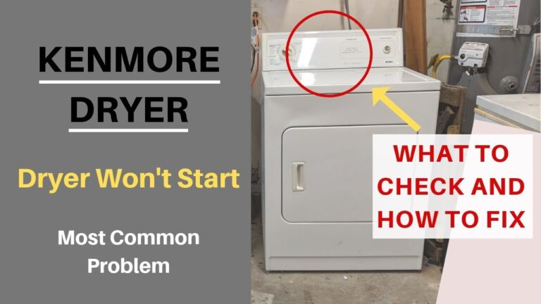 Kenmore 600 Series Dryer Troubleshooting