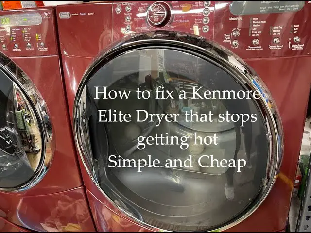 Kenmore Elite Front Load Dryer Troubleshooting
