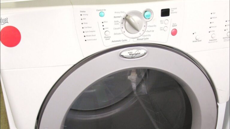 Whirlpool Duet Dryer Reset