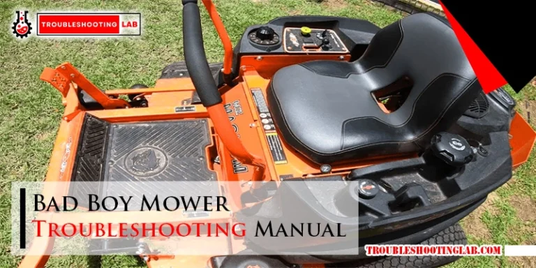 Bad Boy Mower Troubleshooting Manual
