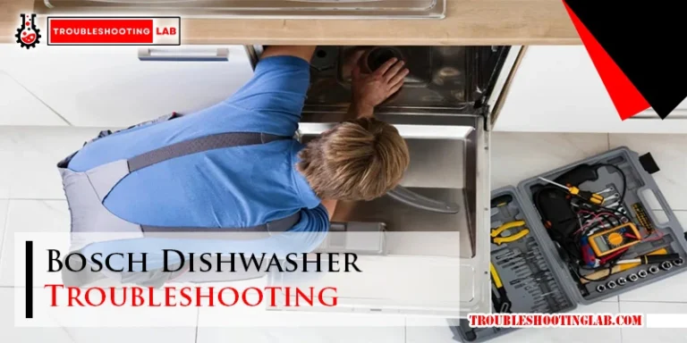 Bosch Dishwasher Troubleshooting