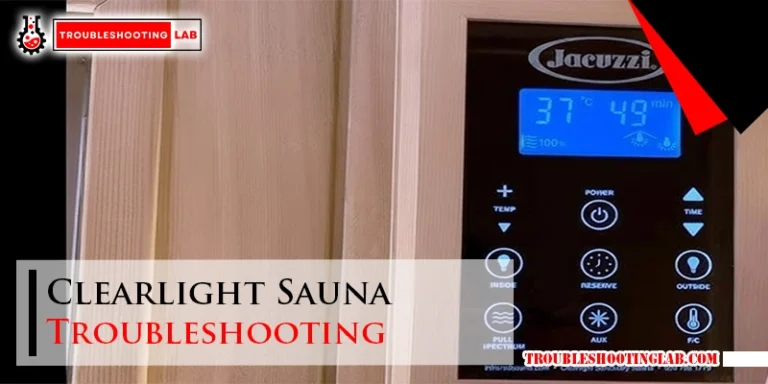 Clearlight Sauna Troubleshooting