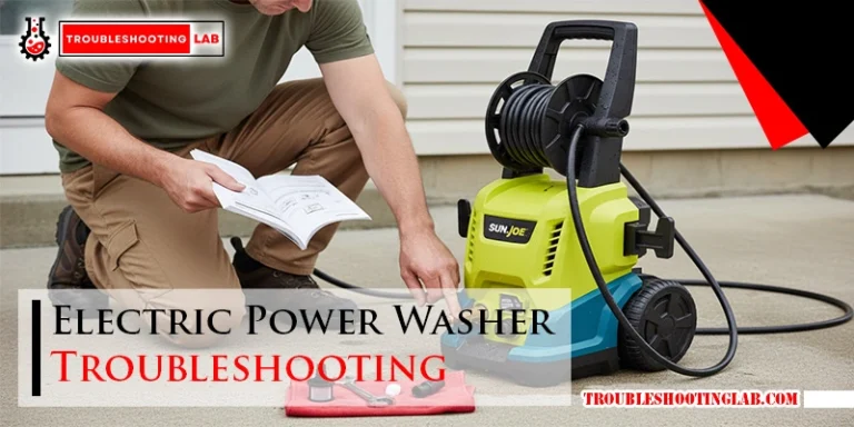 Electric Power Washer Troubleshooting