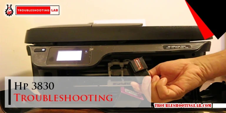 Hp 3830 Troubleshooting