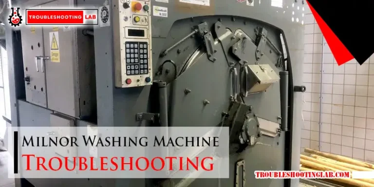 Milnor Washing Machine Troubleshooting-FI