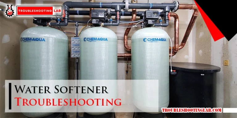 Water Softener Troubleshooting