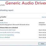 Audio Driver Troubleshooting