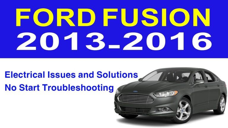 Ford Fusion Troubleshooting