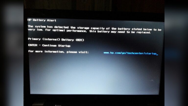 Hp Battery Troubleshooting