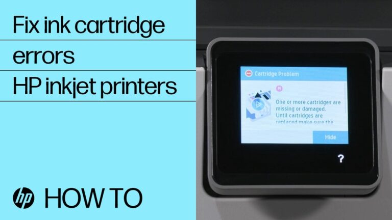 Hp Printer Troubleshooting Ink Cartridge