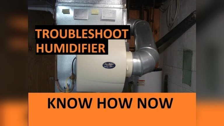 Humidifier Troubleshooting
