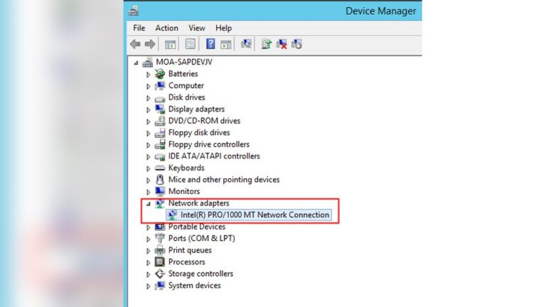 Network Adapter Troubleshooting