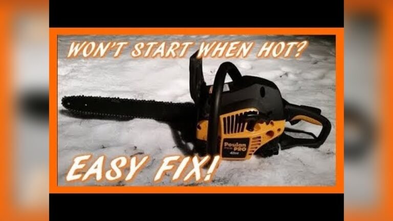 Poulan Pro 42Cc Chainsaw Troubleshooting