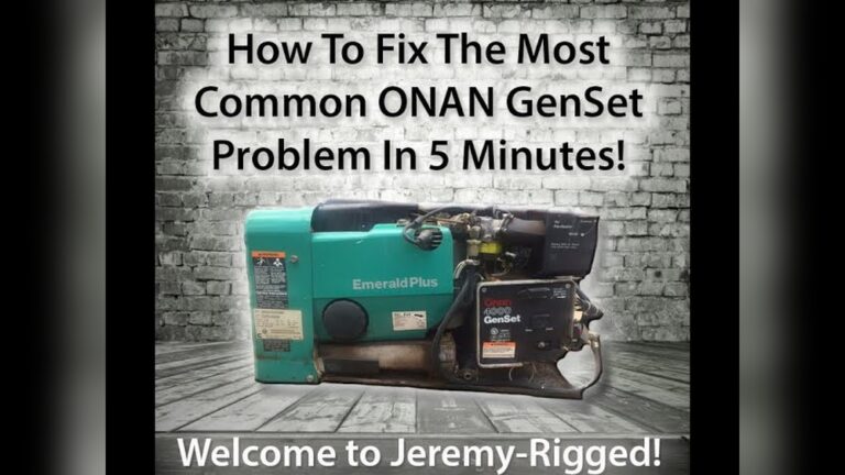 Rv Generator Troubleshooting
