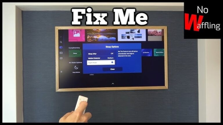 Samsung Frame Tv Troubleshooting