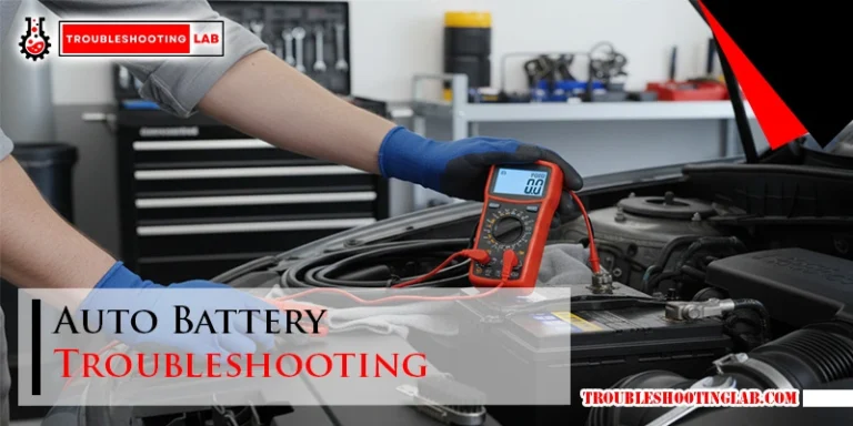 Auto Battery Troubleshooting