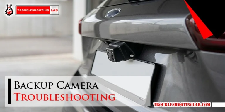 Backup Camera Troubleshooting