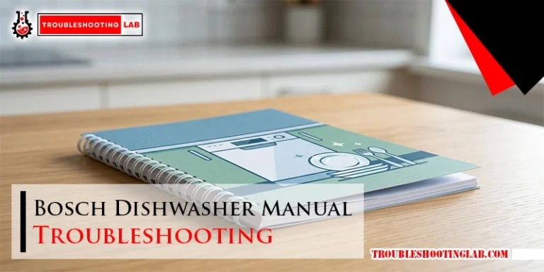 Bosch Dishwasher Manual Troubleshooting