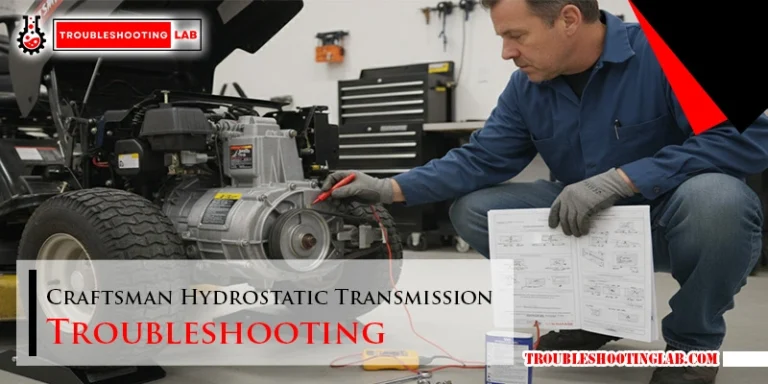 Craftsman Hydrostatic Transmission Troubleshooting
