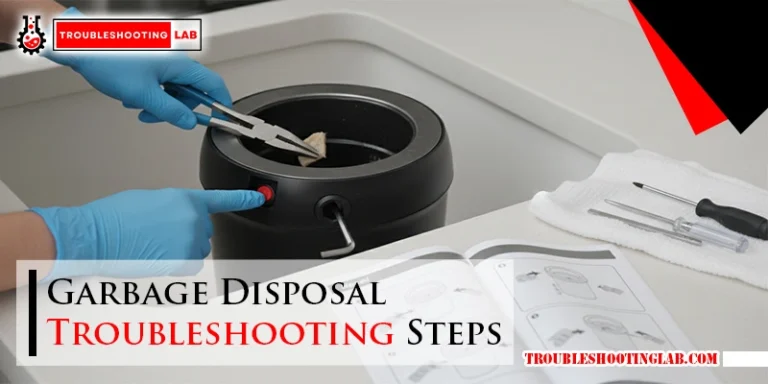 Garbage Disposal Troubleshooting Steps