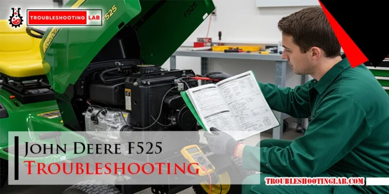 John Deere F525 Troubleshooting