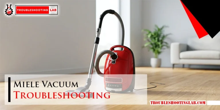 Miele Vacuum Troubleshooting