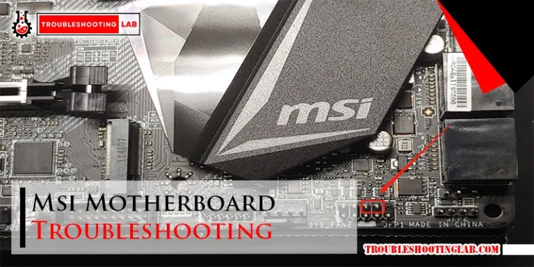 Msi Motherboard Troubleshooting