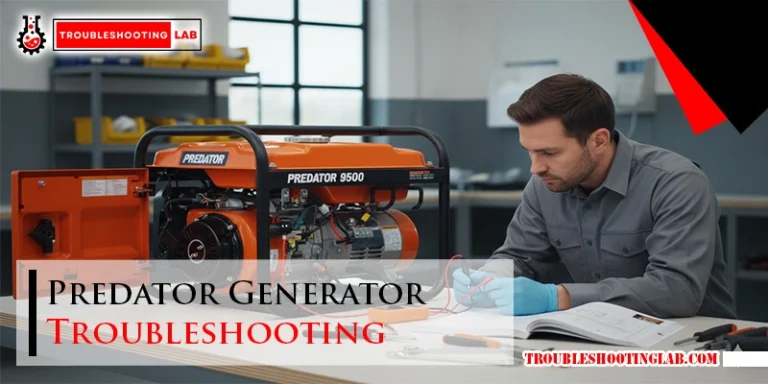 Predator Generator Troubleshooting