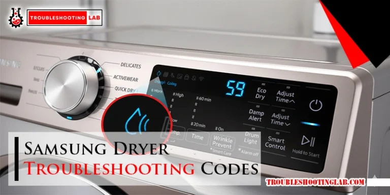 Samsung Dryer Troubleshooting Codes