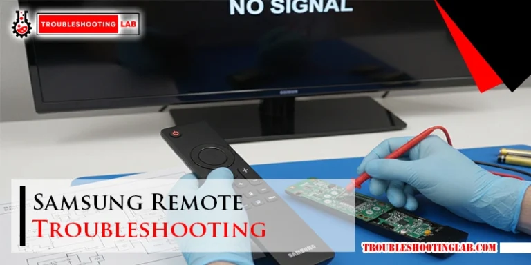 Samsung Remote Troubleshooting