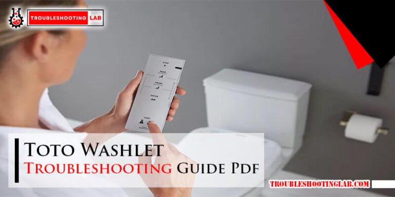 Toto Washlet Troubleshooting Guide Pdf