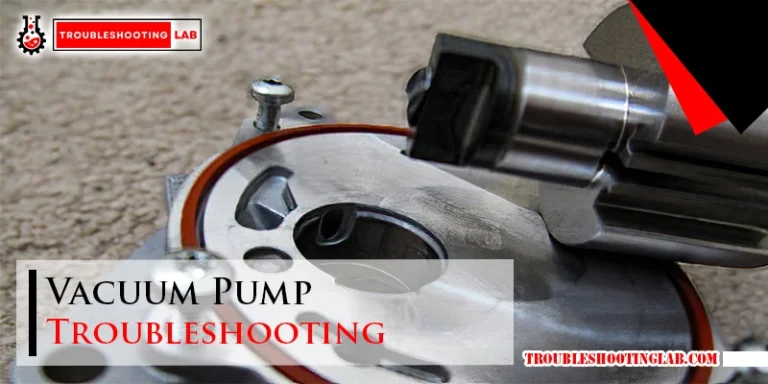 Vacuum Pump Troubleshooting