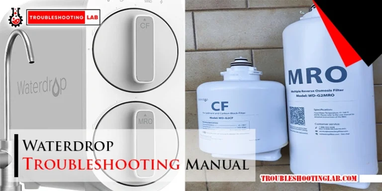 Waterdrop Troubleshooting Manual