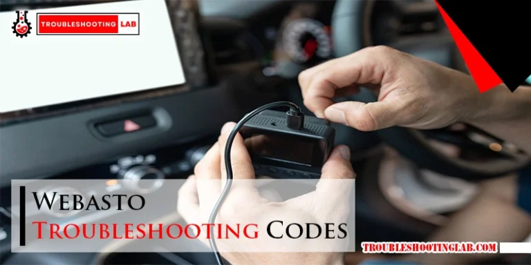 Webasto Troubleshooting Codes