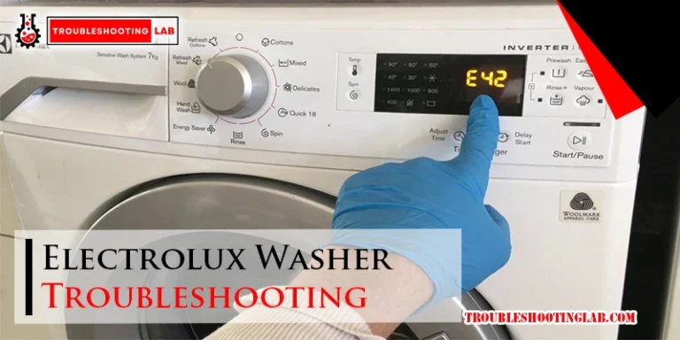 Electrolux Washer Troubleshooting